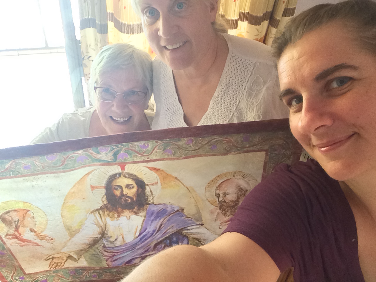 Jesus makes it through Security from Monte Sahaja, Portugal