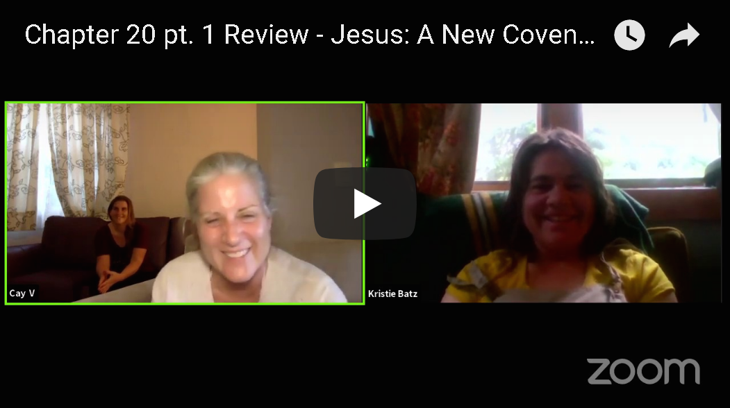 Chapter 20 is a Review of Core Beliefs and Desires with Jesus- the Light of Truth